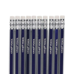 Pack of 10 HB Rubber Tipped Pencils