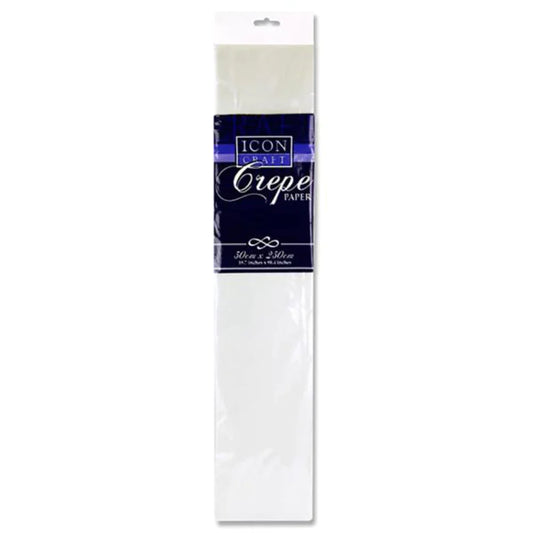 Crepe Paper White 50x250cm