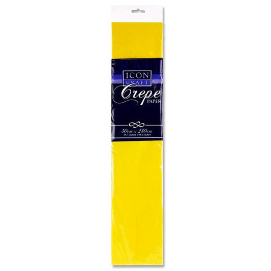 Icon Craft 50X250cm 17Gsm Crepe Paper - Daffodil