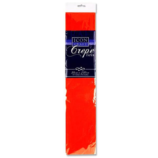 Crepe Paper Scarlet Red 50x250cm