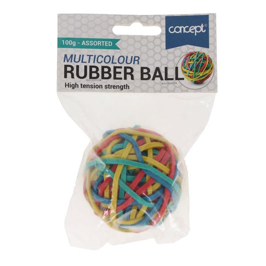 Rubber Ball Of Elastic Bands 100g