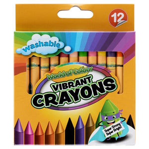 Woc 12 Washable Crayons