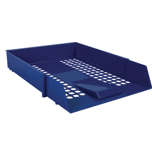 Blue Plastic Letter Tray (Pack of 12) WX10052
