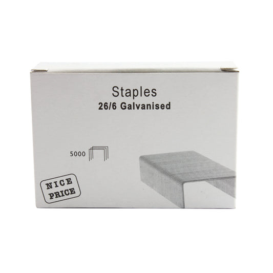 26/6mm Metal Staples (Pack of 5000) WX27001