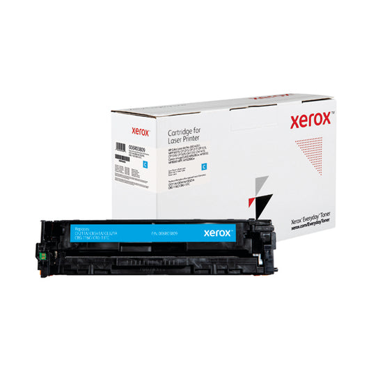 Xerox Everyday Replacement For CF211A/CB541A/CE321A/CRG-116C/131C Laser Toner Cyan 006R03809