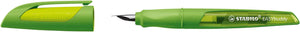 Stabilo Ergonomic EASYbuddy A Nib Fountain Pen - Lime/Green (Blue Ink Cartridge)