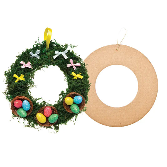Natural Card Wreaths (Pack of 10)