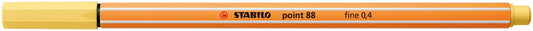 STABILO Fineliner Pen - Point 88 (Light Yellow)