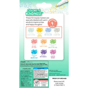 Crayola Colours Of Kindness - Fine Line Markers (10 Pack)