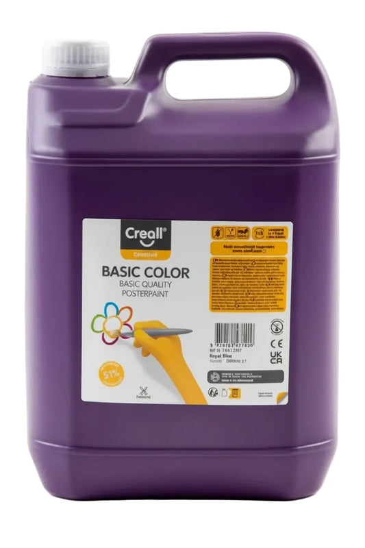 Creall Basic Colour Poster Paint 5 Litre - Violet