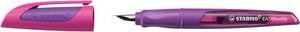 Stabilo Ergonomic EASYbuddy M Nib Fountain Pen -Purple/Magenta (Blue Ink Cartridge)