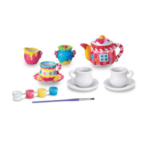 KidzMaker Kit - Paint Your Own Mini Tea Set