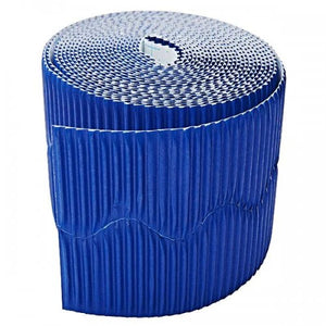 Bordette Scalloped  Royal Blue 57mm x 15m