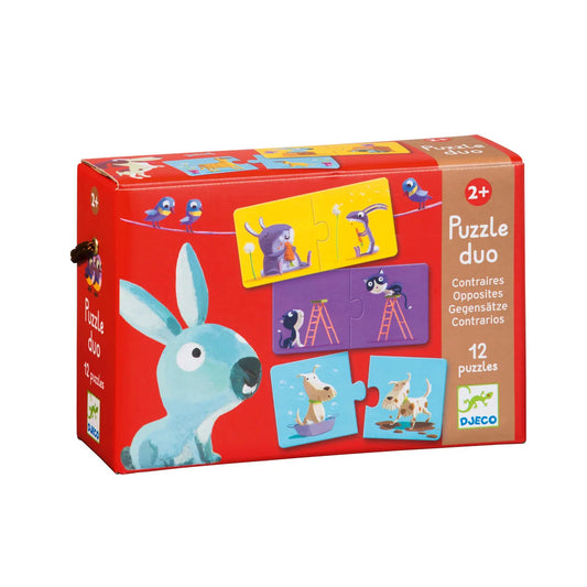 Djeco Opposites - Puzzle Duo 12 Puzzles