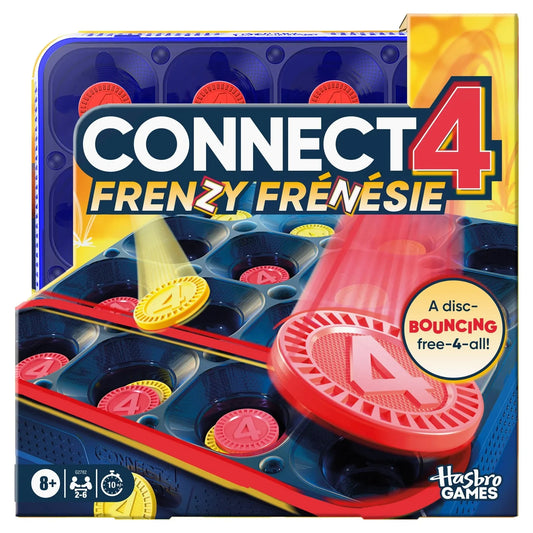 Box of Connect 4 Frenzy game by Hasbro Games