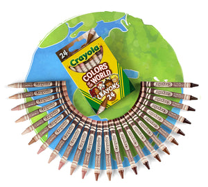 Crayola Colours Of The World Crayons - Skin Tones (24 Pack)