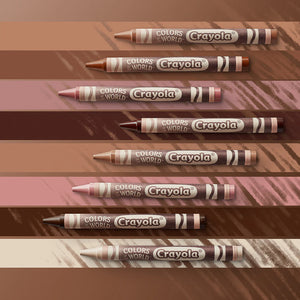 Crayola Colours Of The World Crayons - Skin Tones (24 Pack)