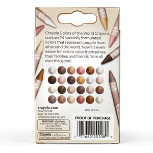 Crayola Colours Of The World Crayons - Skin Tones (24 Pack)