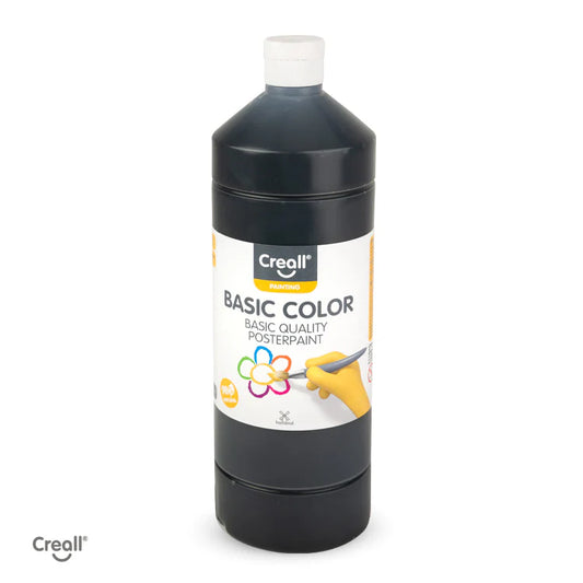 Creall Basic Colour Poster Paint - Black (1000ml)