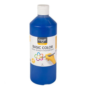 Creall Basic Colour Poster Paint - Dark Blue (500ml)