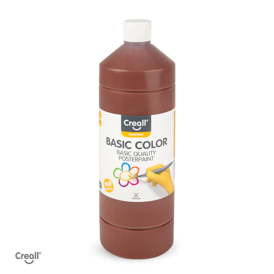 Creall Basic Colour Poster Paint - Brown (1000ml)