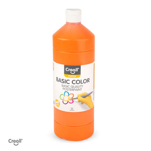 Creall Basic Colour Poster Paint - Orange (1000ml)