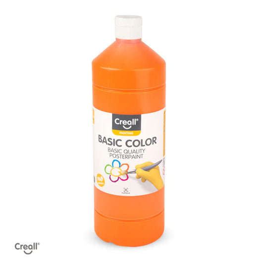 Creall Basic Colour Poster Paint - Orange (1000ml)