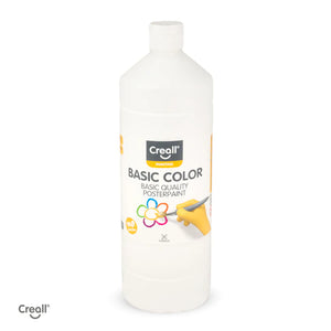 Creall Basic Colour Poster Paint - White (1000ml)