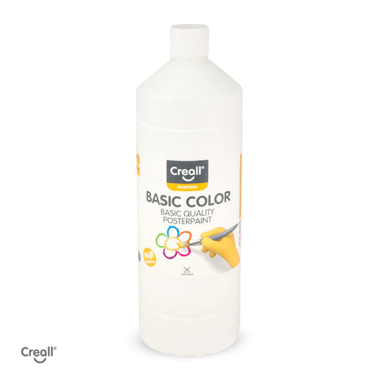 Creall Basic Colour Poster Paint - White (1000ml)