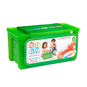 Jelly Blox - Stash & Stack 2 in 1 Storage Case (24 Pieces)