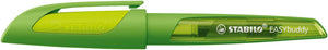 Stabilo Ergonomic EASYbuddy A Nib Fountain Pen - Lime/Green (Blue Ink Cartridge)