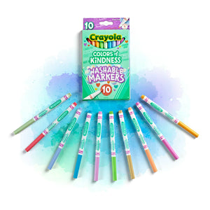 Crayola Colours Of Kindness - Fine Line Markers (10 Pack)