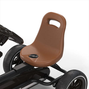 EXIT Foxy Pedal Go-Kart with Trailer - Espresso Black