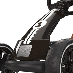 EXIT Foxy Pedal Go-Kart with Trailer - Espresso Black