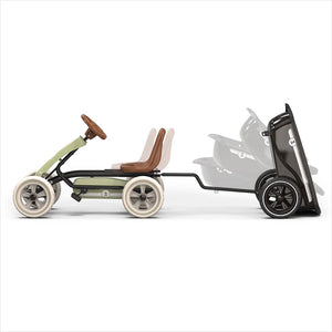 EXIT Foxy Pedal Go-Kart with Trailer - Retro Green