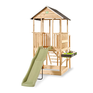 EXIT Panorama 550 Wooden Playhouse With Slide & Mud Kitchen