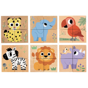 Djeco Wooden Puzzle - Wild Animals 