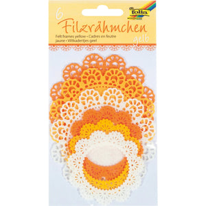 Felt Frames Colour Tone Mix - Yellow (6 Pieces)