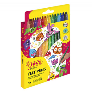 Jovi Felt Tip Pens (Set of 24 Assorted Colours)