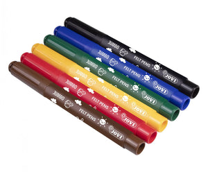 Jovi Felt Tips Jumbo (Set of 6 Assorted Colours)