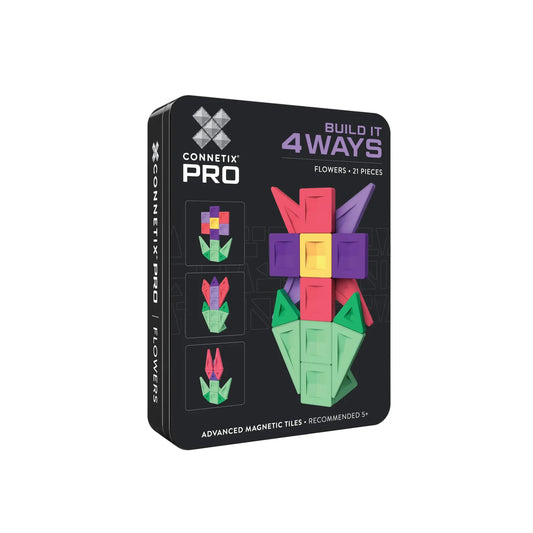 Connetix PRO Build It 4 Ways - Flowers Set (21 Pieces)
