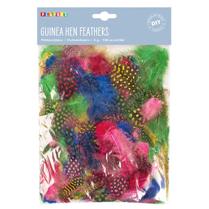 Guinea Hen Feathers (100 Pieces)