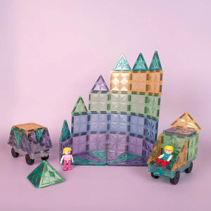 Magnetic Play Tiles - Prism Glitter (110 Parts)