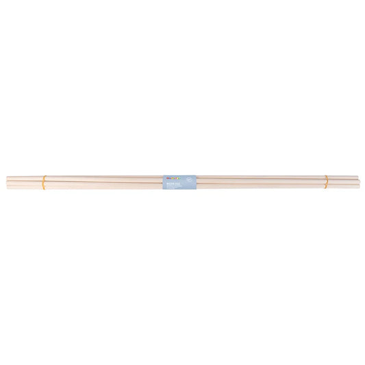 Round Wood Rod 90cmx12mm (5 Pieces)