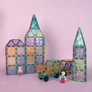 Magnetic Play Tiles - Prism Glitter (110 Parts)