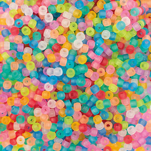 Playbox Pony Beads & String - Frosted (250 Pieces)
