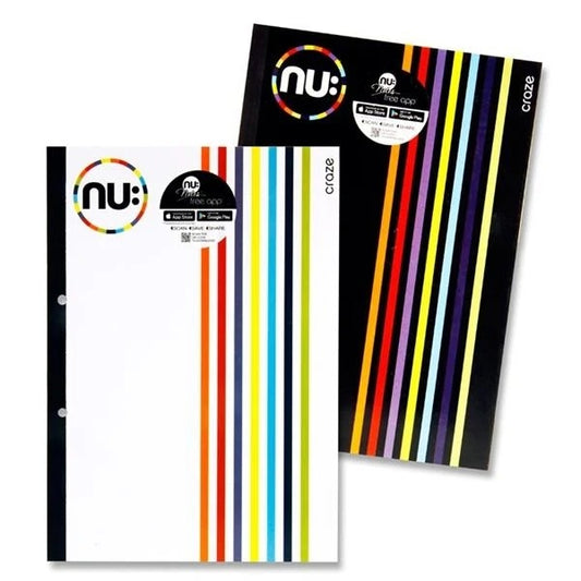 Nuco Nu Craze A4 150pg Refill Pad - Peeling Stripe (Assortment)