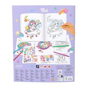 Ylvi Create Your Unicorn Colouring Book
