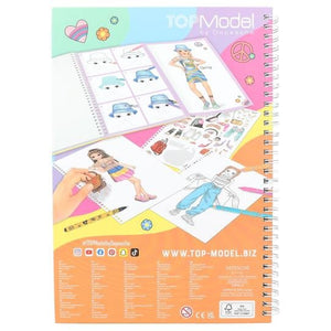 TOPModel Colouring Book with Pen Set