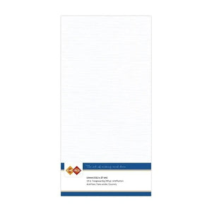 Square Linen Cardboard - White (10 Pack)